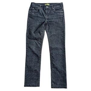 Z. Cavaricci womens 8 Blue/Black Corduroy Pants Size 6, M418-7613